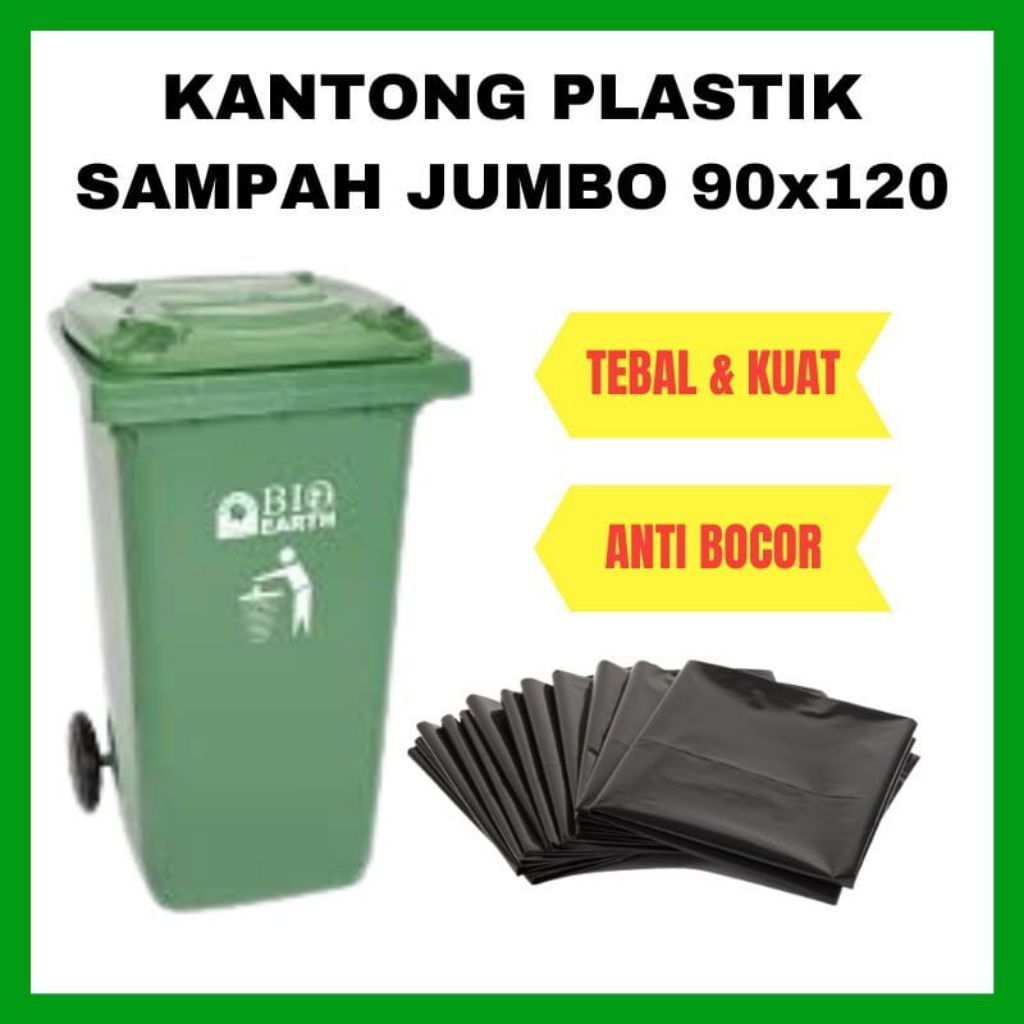 Plastik Sampah Jumbo 90x120 Hitam Trash Bag