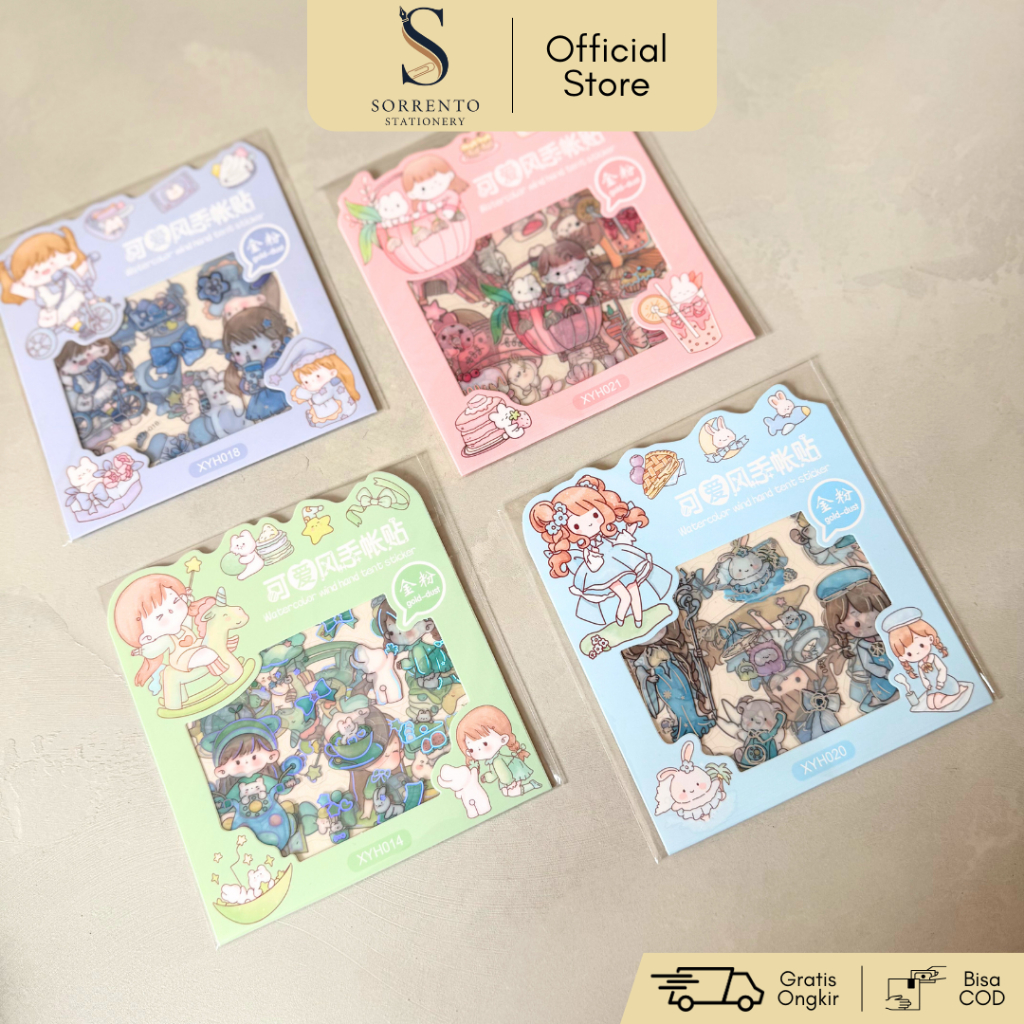 

Set Stiker 3 Lembar Bening - Sticker Sheet Jurnal Dekorasi Aesthetic