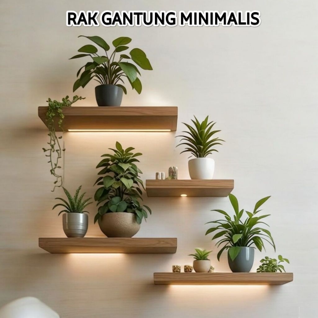 Rak Dinding, Rak Gantung Minimalis, Rak Dapur,Rak Serbaguna, Gantungan Pot Bunga
