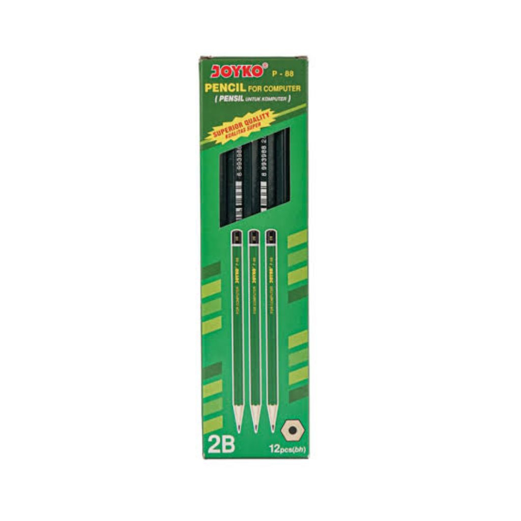 

Joyko P-88 Pensil 2B untuk Ujian & Komputer – Isi 12 Pcs