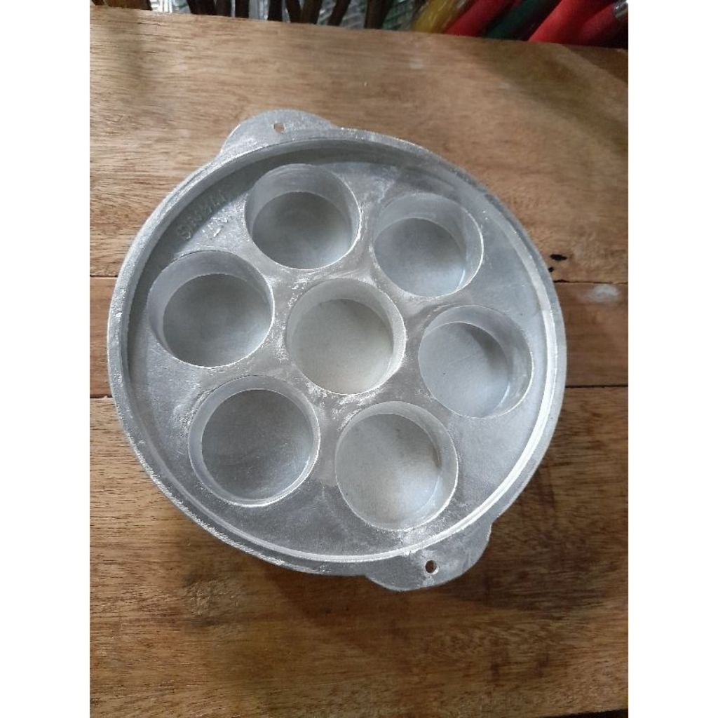 Cetakan/Tuangan Roti Pisang Banjar 7 Lubang