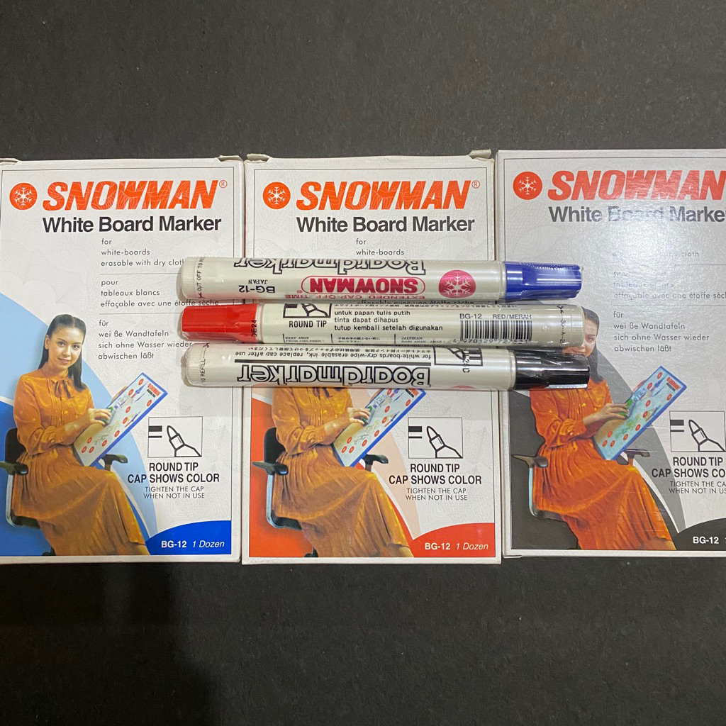 

SPIDOL SNOWMAN WHAITEBOARD BG -12 BISA DI HAPUS ( PAPAN TULIS) ORIGINAL