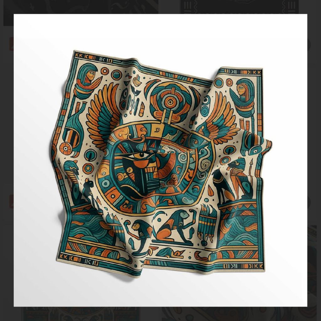 DOPE.inc - Syal Bandana Motif YUNANI - Slayer scarf Multifungsi - Aksesoris Fashion Skena Style