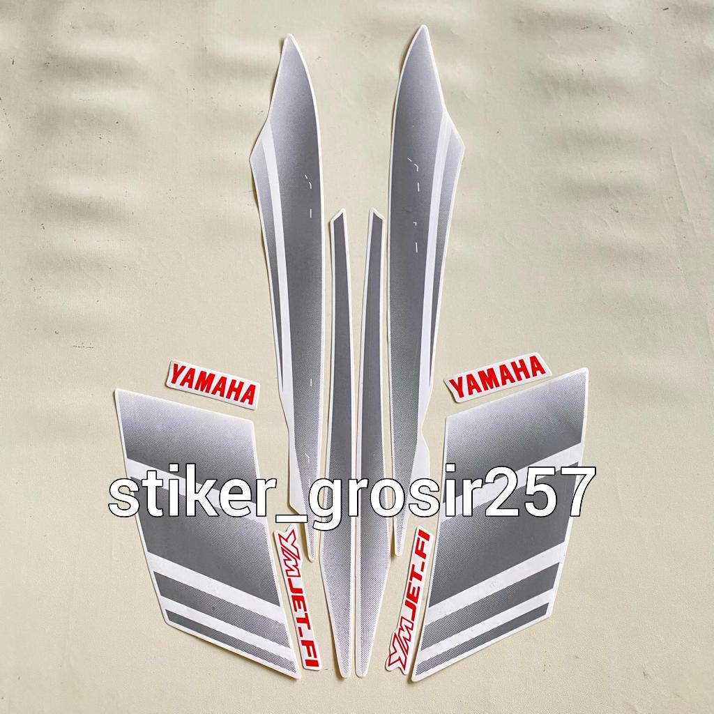 STIKER STRIPING LES LIST BODY MOTOR YAMAHA MIO SOUL GT 2011 PUTIH
