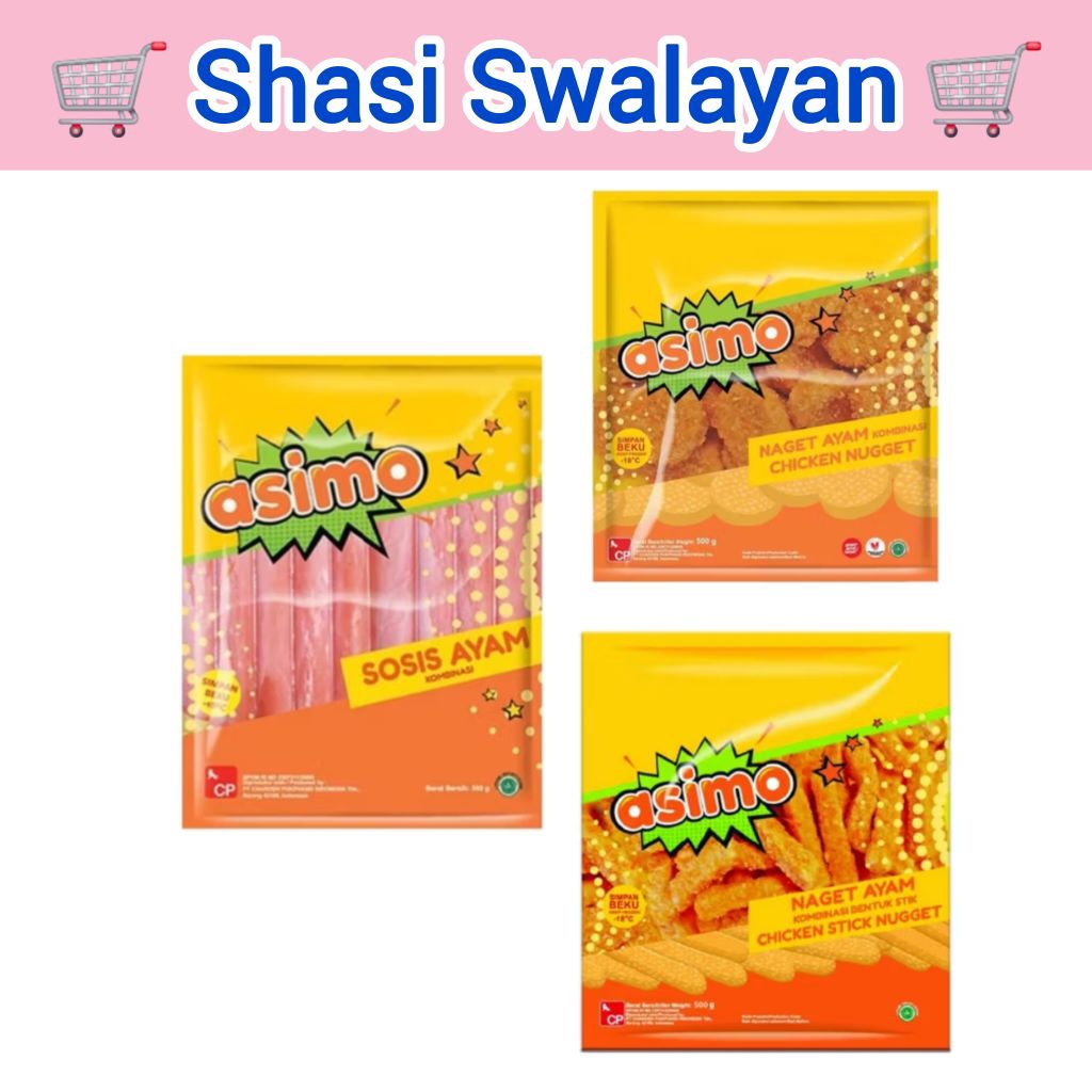 

ASIMO 500gr - Naget Ayam/ Stik/ Sosis