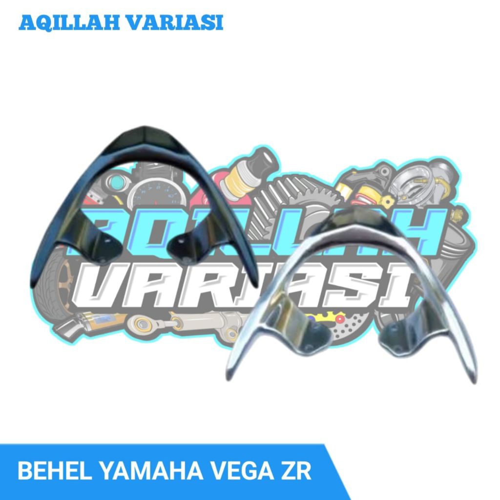 Behel Vega ZR Begel Planger Belakang Yamaha Vega-ZR Alumunium Warna Hitam dan Polish Aqillah Variasi
