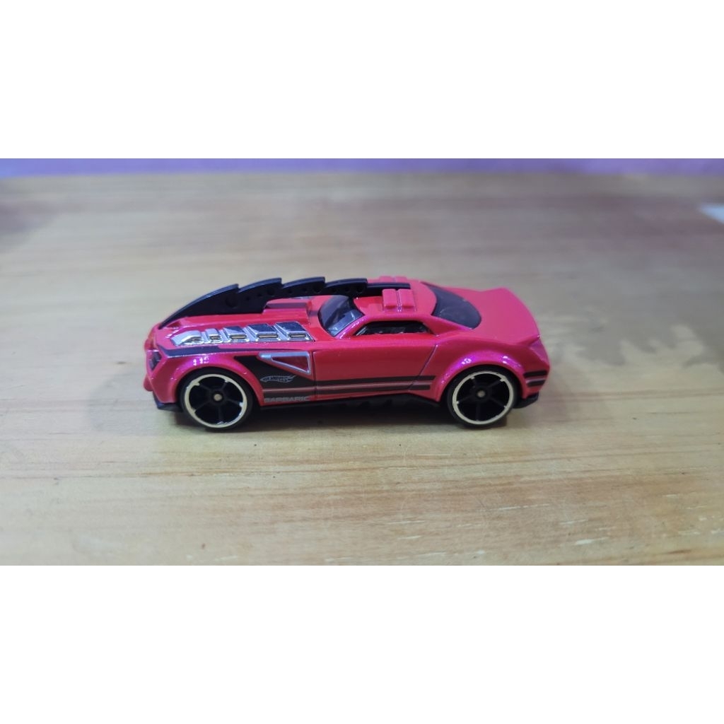 Hotwheels Pink Balap Race Barbaric Pink loose murah