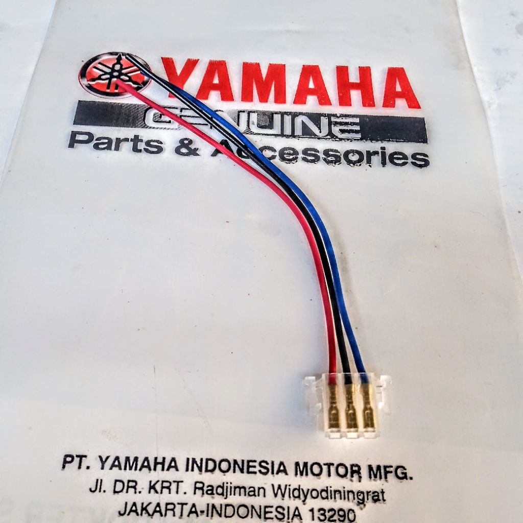 soket socket kabel 3 pin untuk tombol lampu starter dim semua motor yamaha
