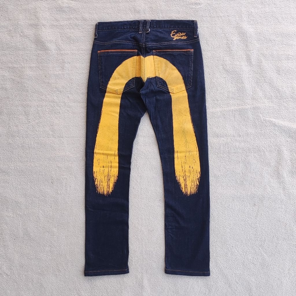 Evisu Genes Yellow Daicock Jeans Slim Fit