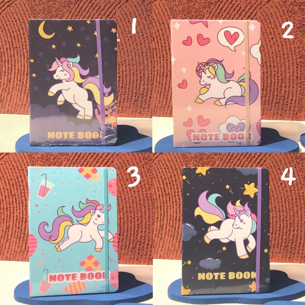 

Buku Notes Catatan Agenda Tali A5 Motif Unicorn Kuda Poni Little Pony Rainbow NC 5061 Notebook Cover Tebal Premium