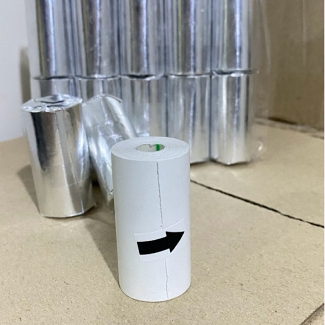 

KERTAS KASIR STUK THERMAL 1 PLY 58/57x30 mm paket (10 roll) Printer Bluetooth dan edc. HASIL PRINT PASTI JELAS