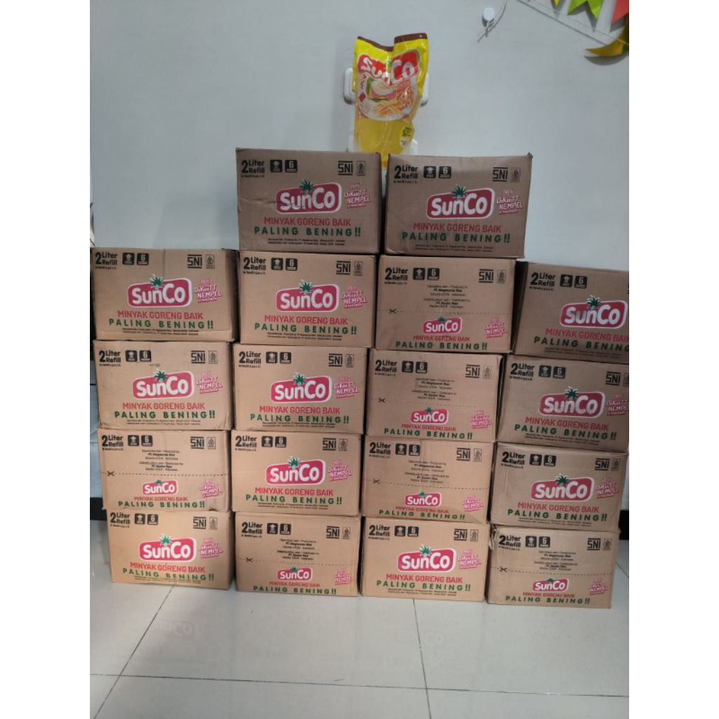 

Minyak goreng sunco 2 liter isi 6 pcs