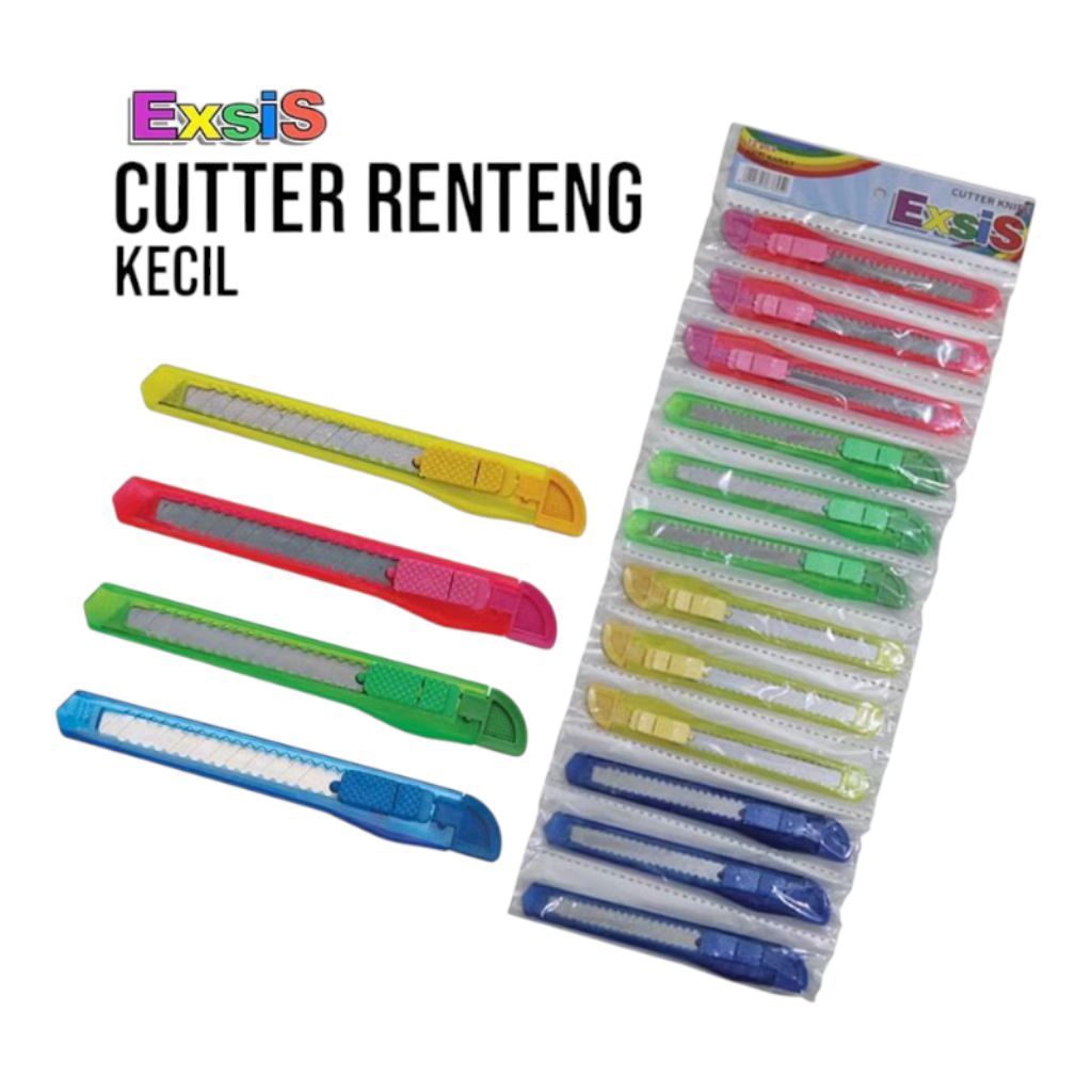 

(1pcs) Cutter Renteng Kecil Transparan Eceran Goldwin/Safari/Exis