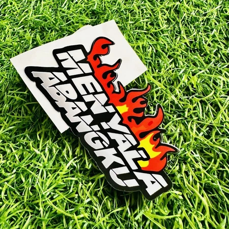 

Sticker Satuan Menyala Abangku Glosy dan Hologram