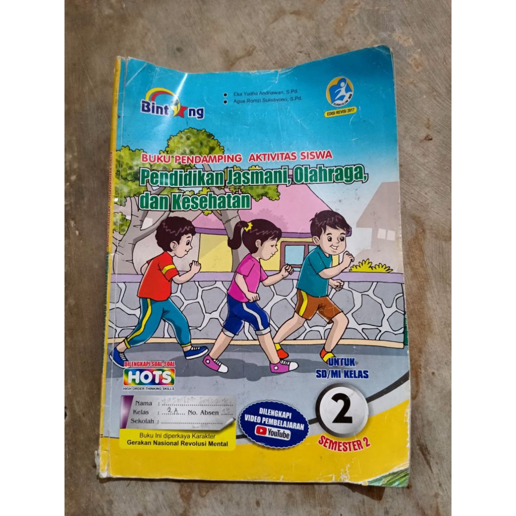 BUKU PJOK BINTANG KELAS 2 SEMESTER 2 SECOND