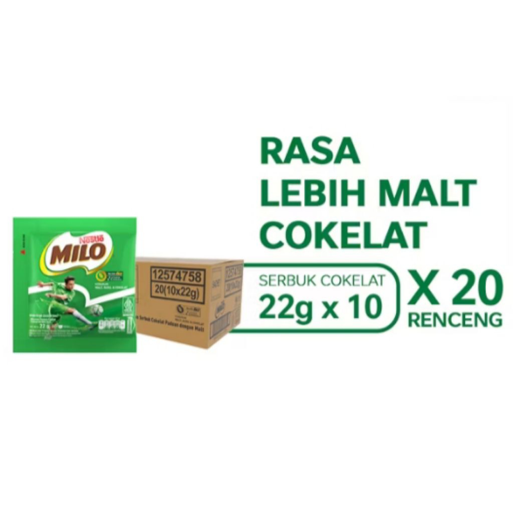 

[AYOBUY.ID] MILO SACHET 1 KARTON (ISI 20)