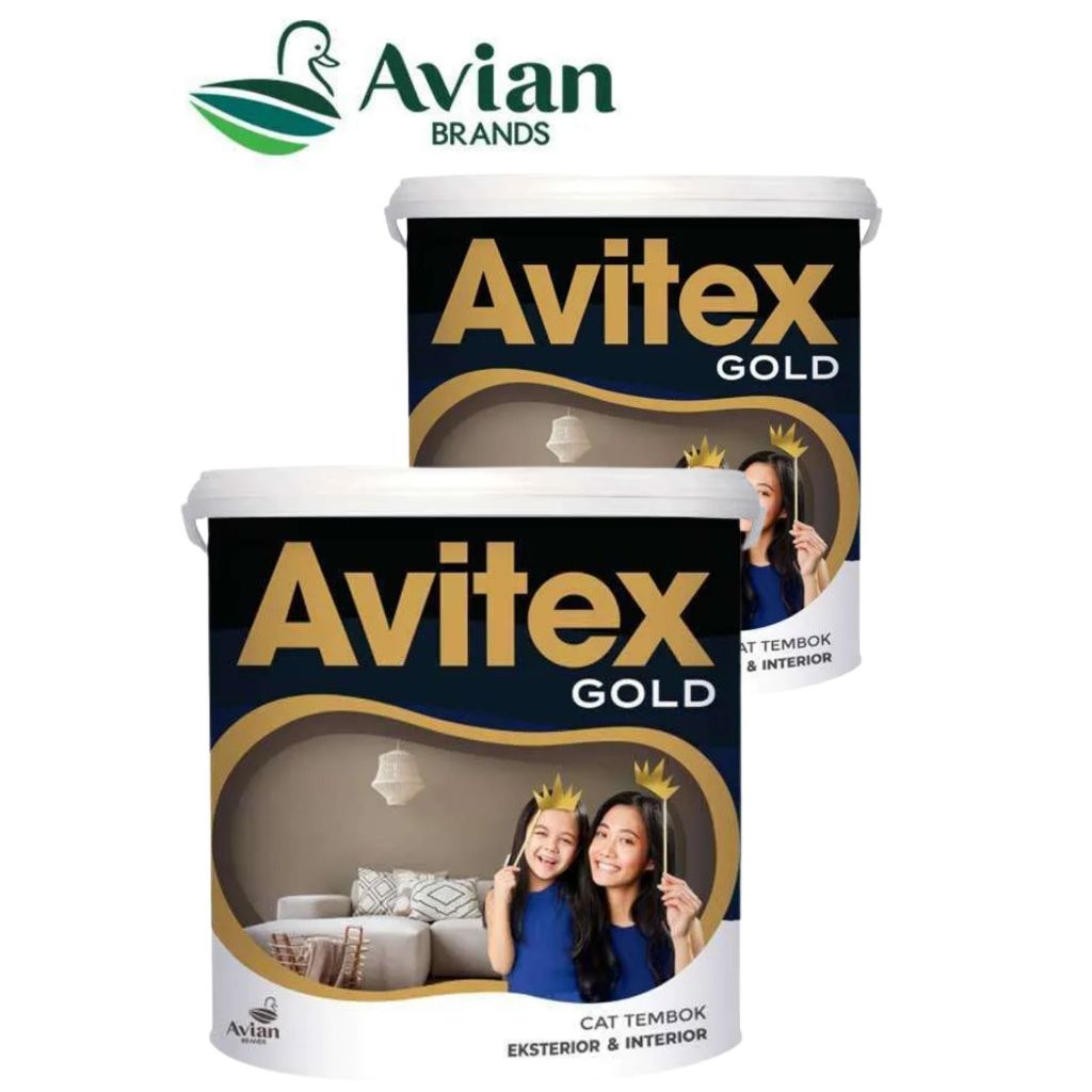 CAT TEMBOK AVITEX GOLD BERKUALITAS / CAT AVITEX 5KG TEMBOK