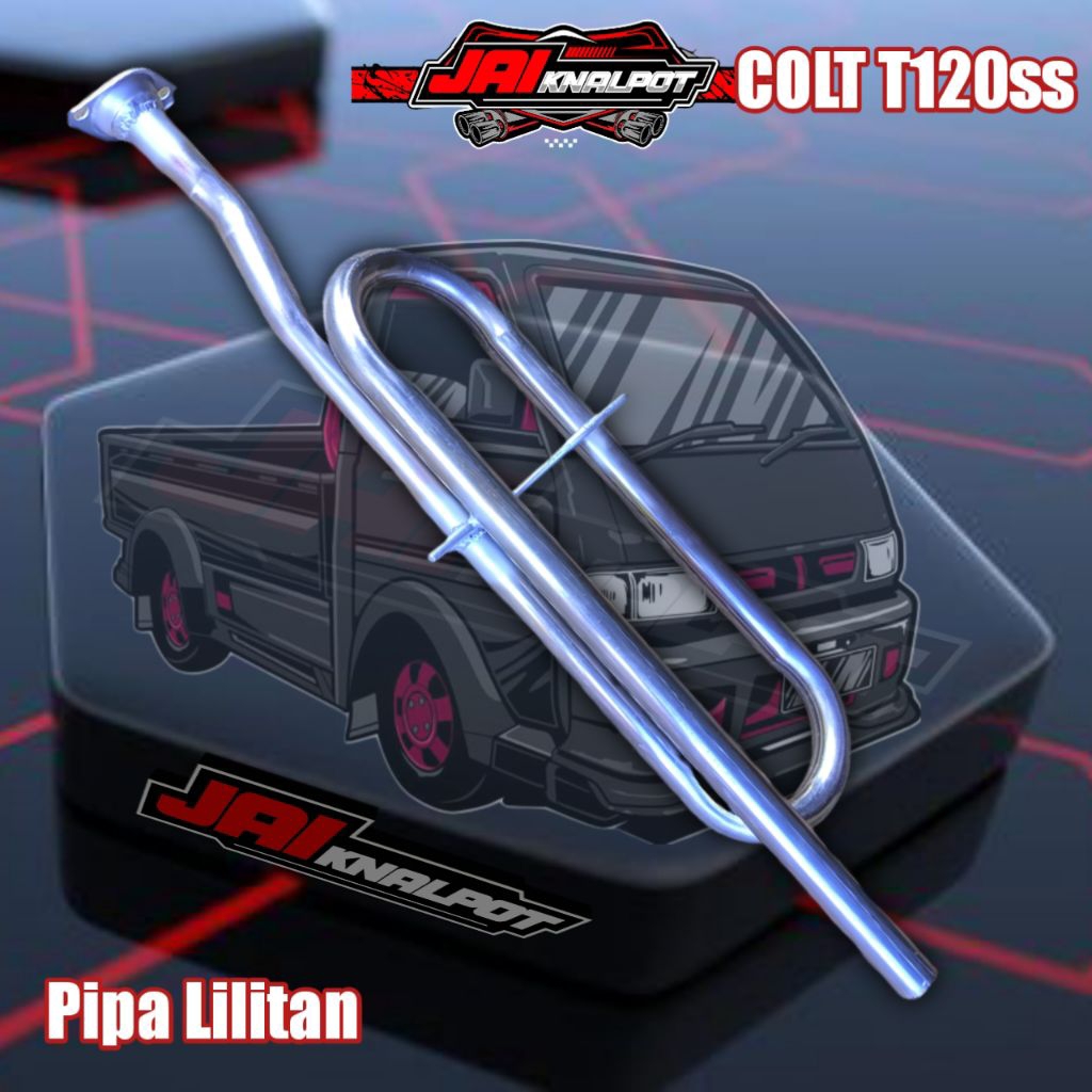 knalpot pipa lilitan ½set untuk mobil pick up