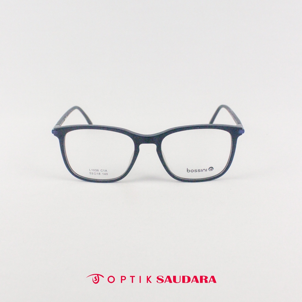 Optik Saudara - Frame Bossini - Kacamata Unisex Elegant Kekinian F L1038 C1A 53