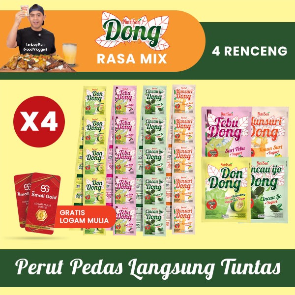

Nutrisari Dong Minuman Serbuk 4 Renceng MIX Rasa - GRATIS Logam Mulia