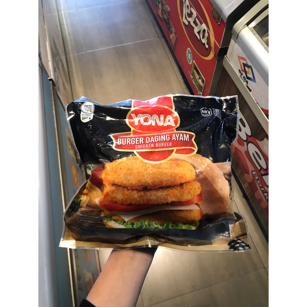 

YONA CHICKEN BURGER 600gr COCOK UNTUK ISIAN BURGER DAN MASAKAN LAINNYA