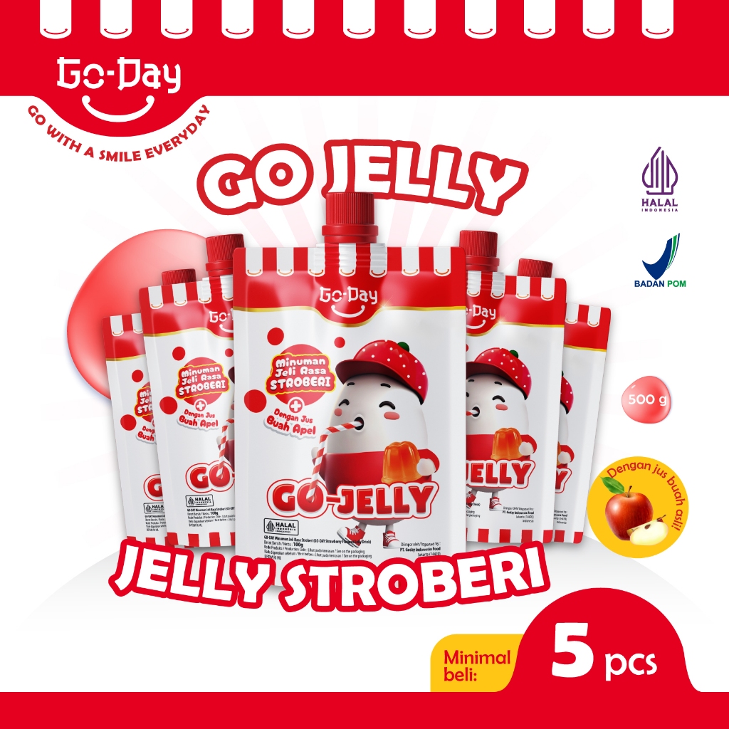 

GoDay Minuman Jeli Rasa Stroberi Minimal 5 Pcs