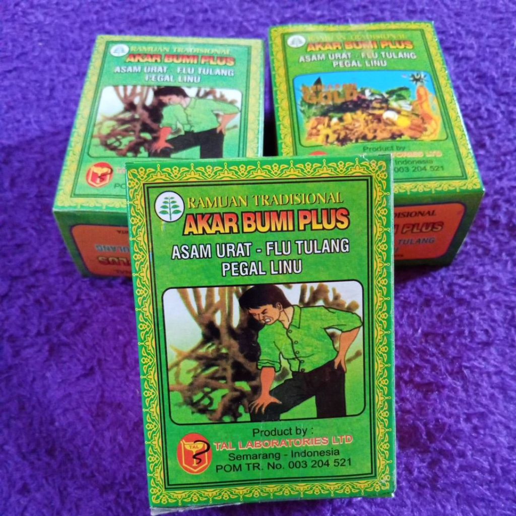 

akar bumi plus kemasan gold original 100%