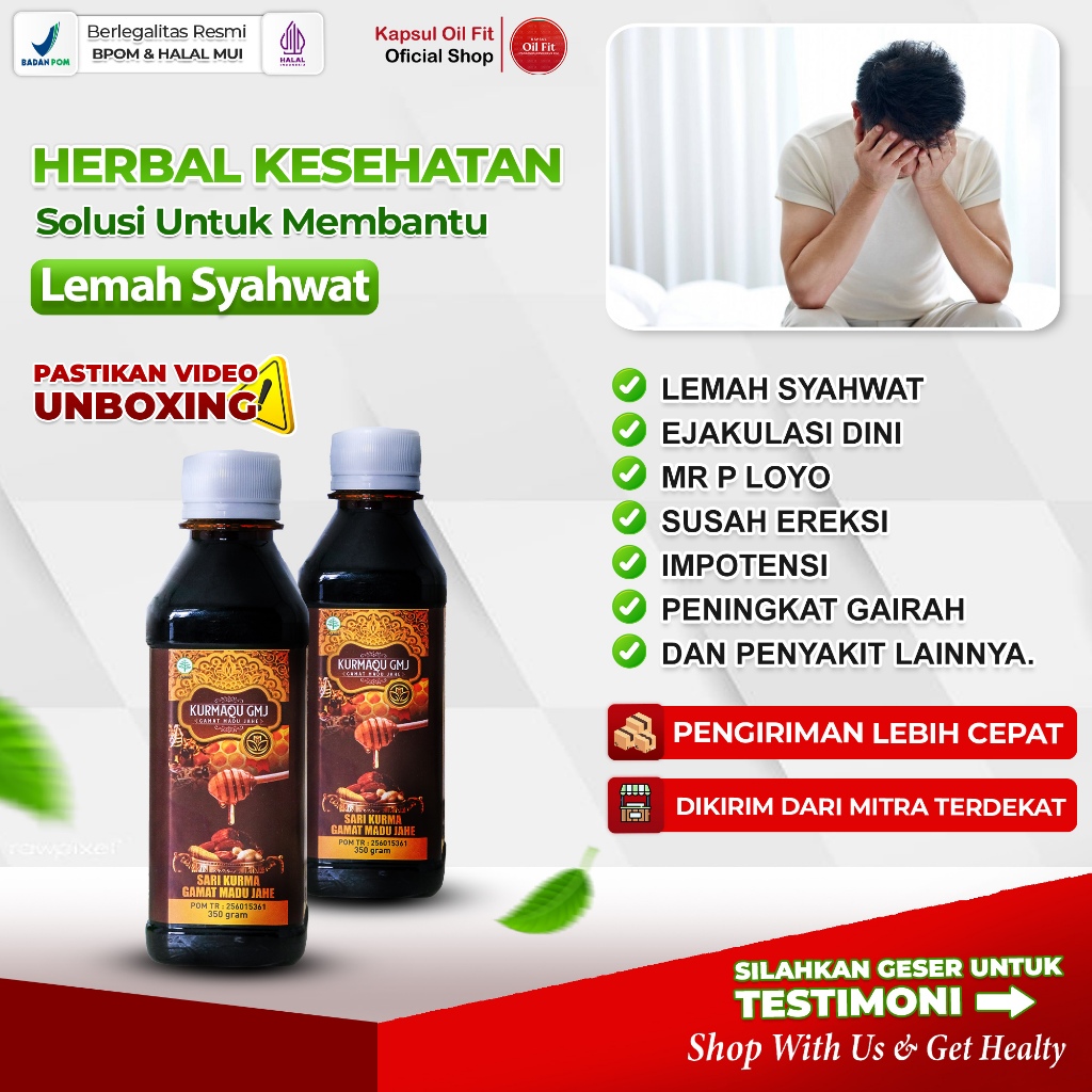 Obat Lemah Syahwat dan Ejakulasi Dini Peningkat Gairah Suami Istri Bercinta Jamu Kuat Pria Tahan Lam