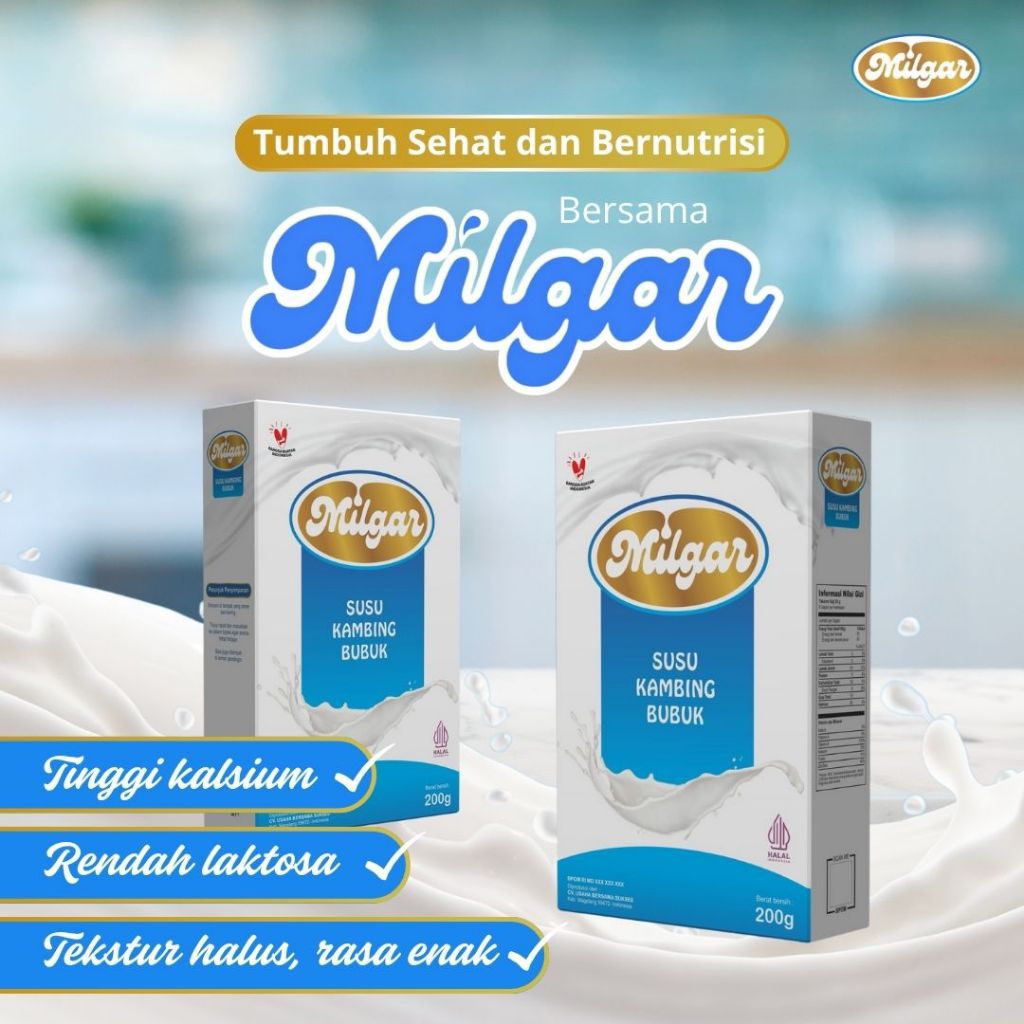 

Milgar Susu Kambing Bubuk 100% Original bermanfaat