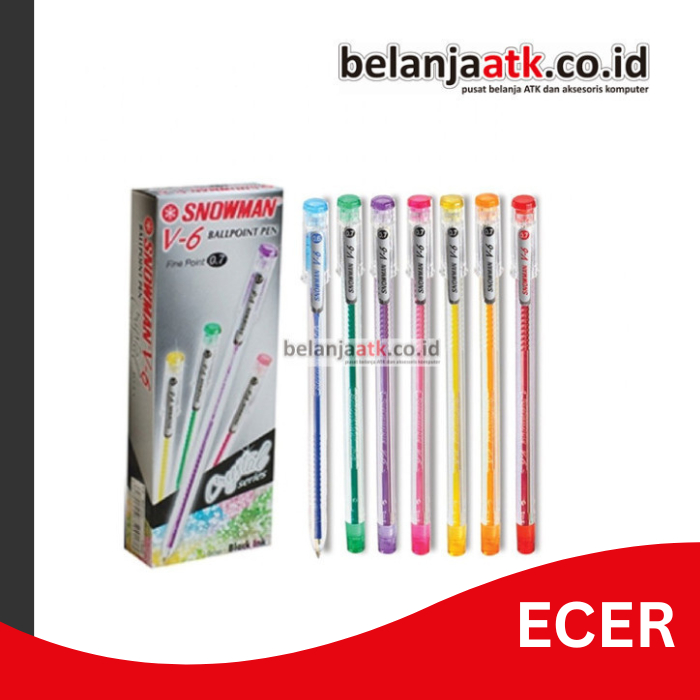 

[ECER] Pulpen/Bolpen/Bolpoin Snowman V6 0.7 mm