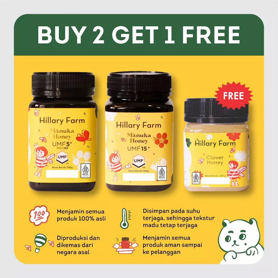 

Manuka UMF 5+ dan UMF 15+ Free Madu