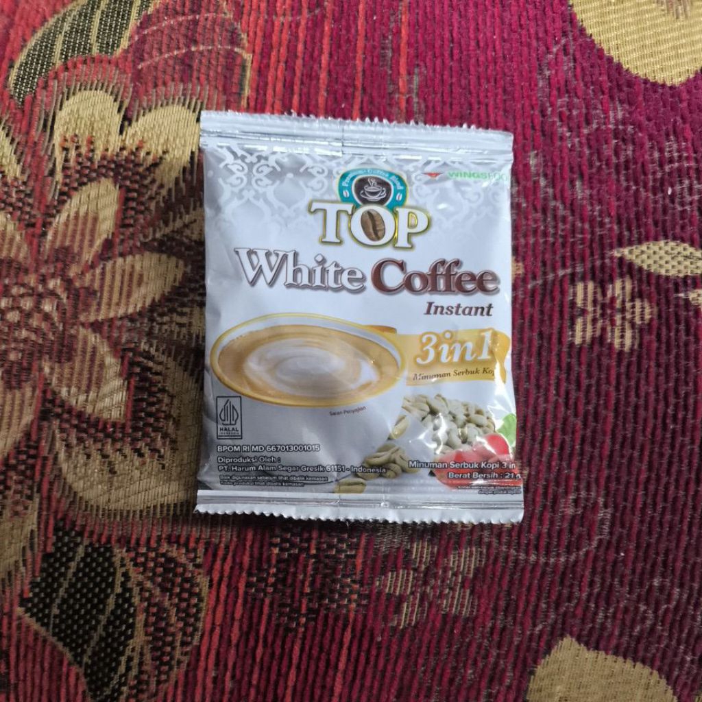 

TOP WHITE COFFEE INSTANT 3 IN 1 21 GR (PER RENCENG)
