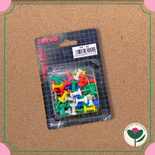 

Push Pins Warna Joyko Clip Paku Mading Styrofoam Jarum Tekan MK1826
