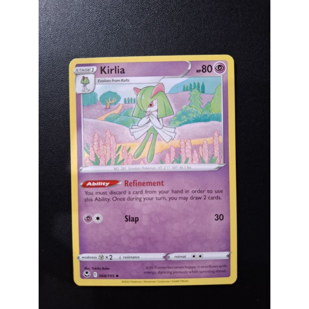 kartu pokemon original common kirlia 068/195