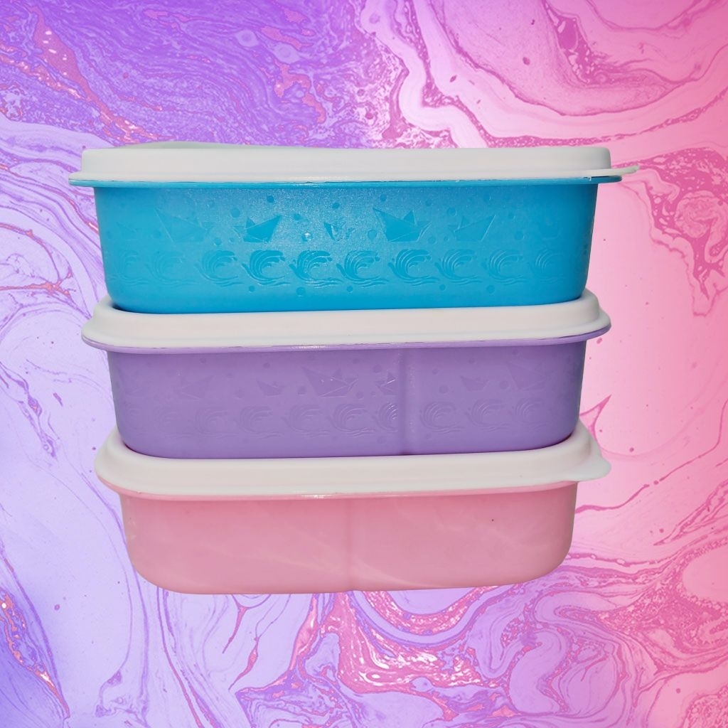 Kotak Makan Lunch Box anak sekolah 600 ml Plastik tahan panas  640931