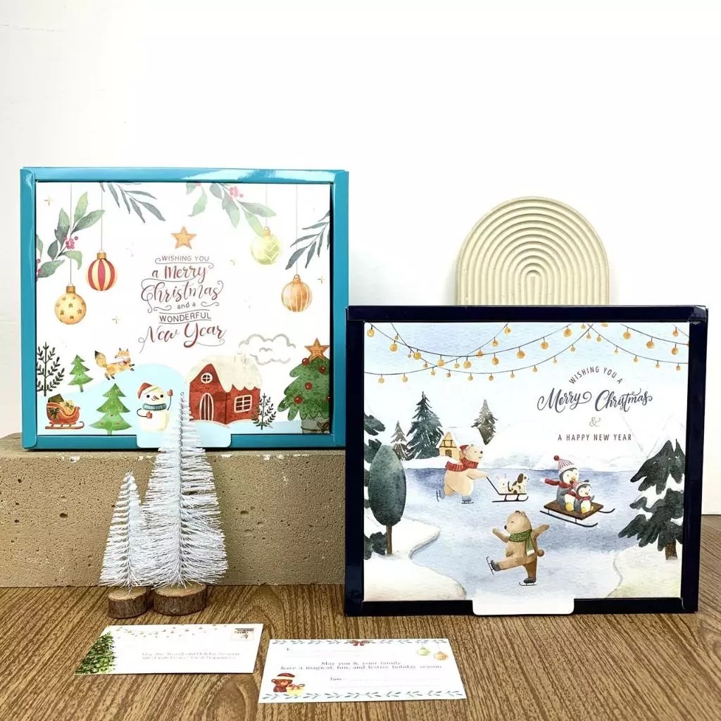 Box Kotak Kue Nastar Natal / Christmas 30 Sekat / Box Nastar Sekat 30