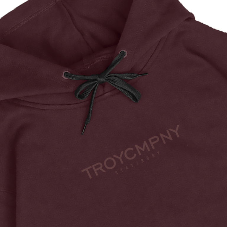 Troy Company Pullover Hoodie Maroon Mythe - Jaket Hoodie Merah Maroon KH 2716