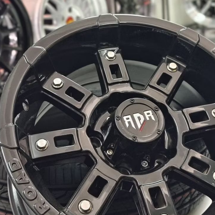 Velg Off-road Ring 14 RDR Black PCD 5x114,3 cocok untuk Kuda, Kijang, Panther, Carry Pick up, Grand 