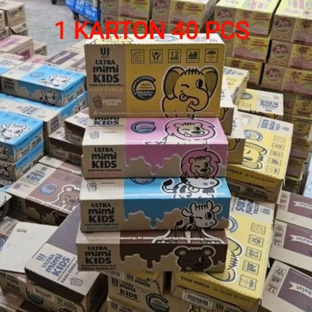 

susu uht ultra mimi 125 ml per dus isi 40 pcs ultramimi