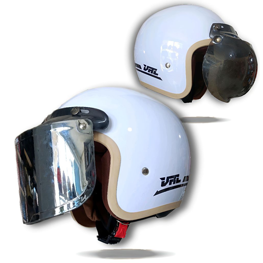 Helm Bogo Klasik Dewasa VRL List Krem