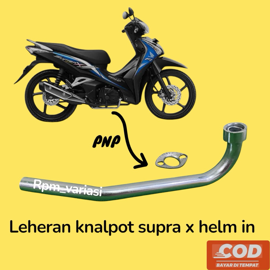 leheran knalpot standart ori supra x 125 helm in