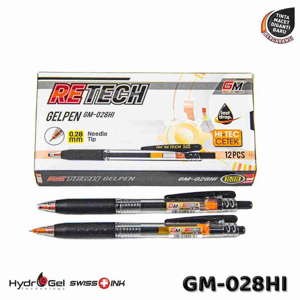 

GELPEN 0.28 mm – Tulis Halus, Rapi, dan Presisi type GM-028HI