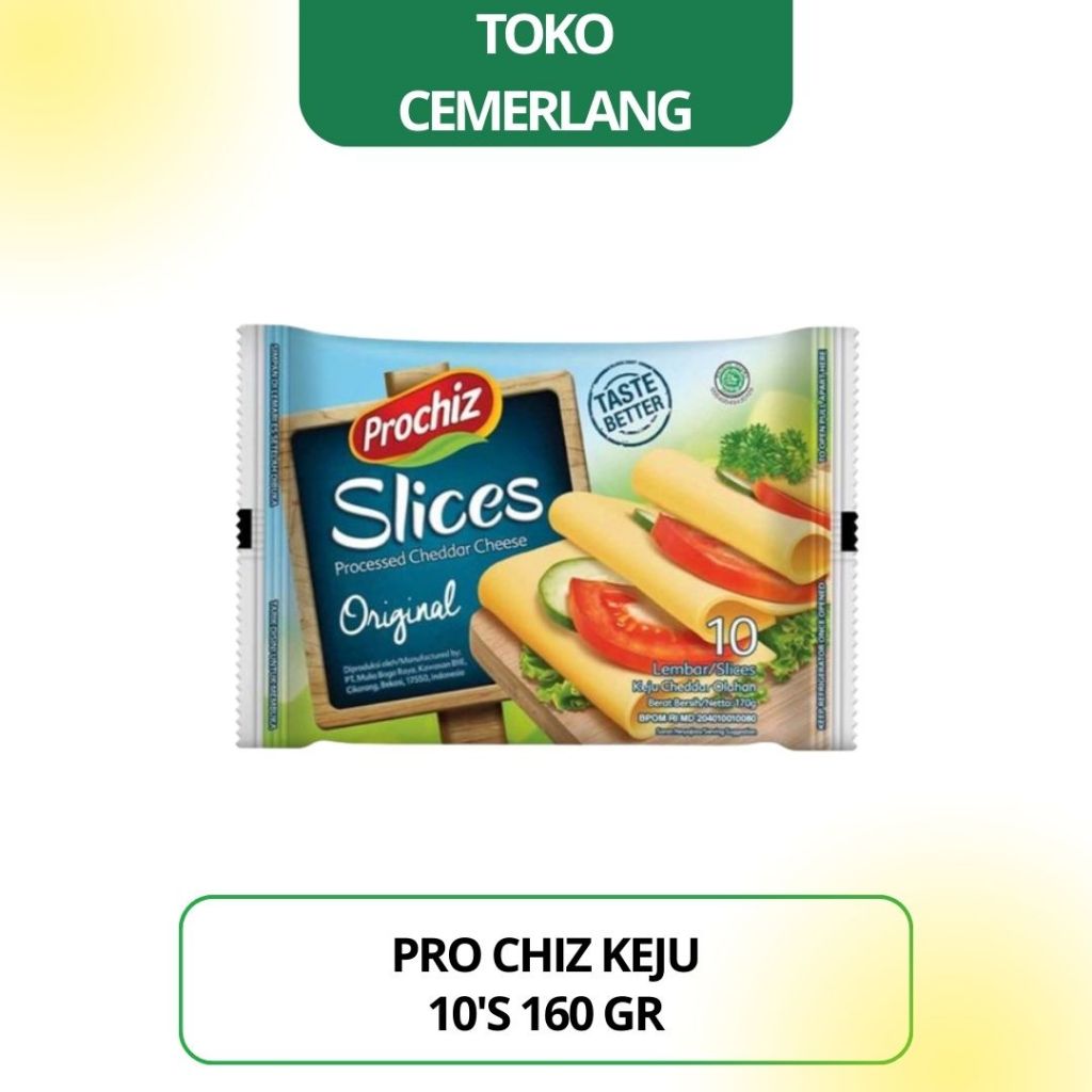 

Keju Pro Chiz isi 10 slices 160 gr