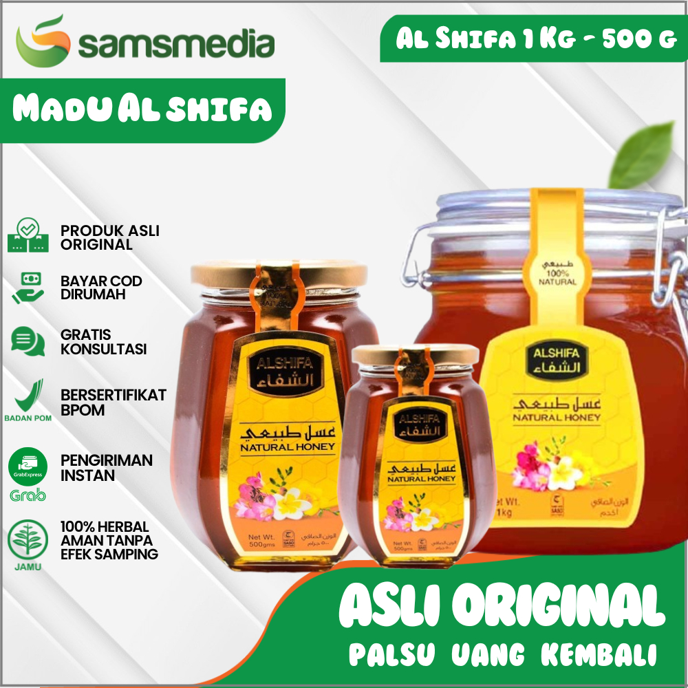 

Madu Al shifa - Natural Honey Al shifa Original Impor Arab 1 Kg - 500 G