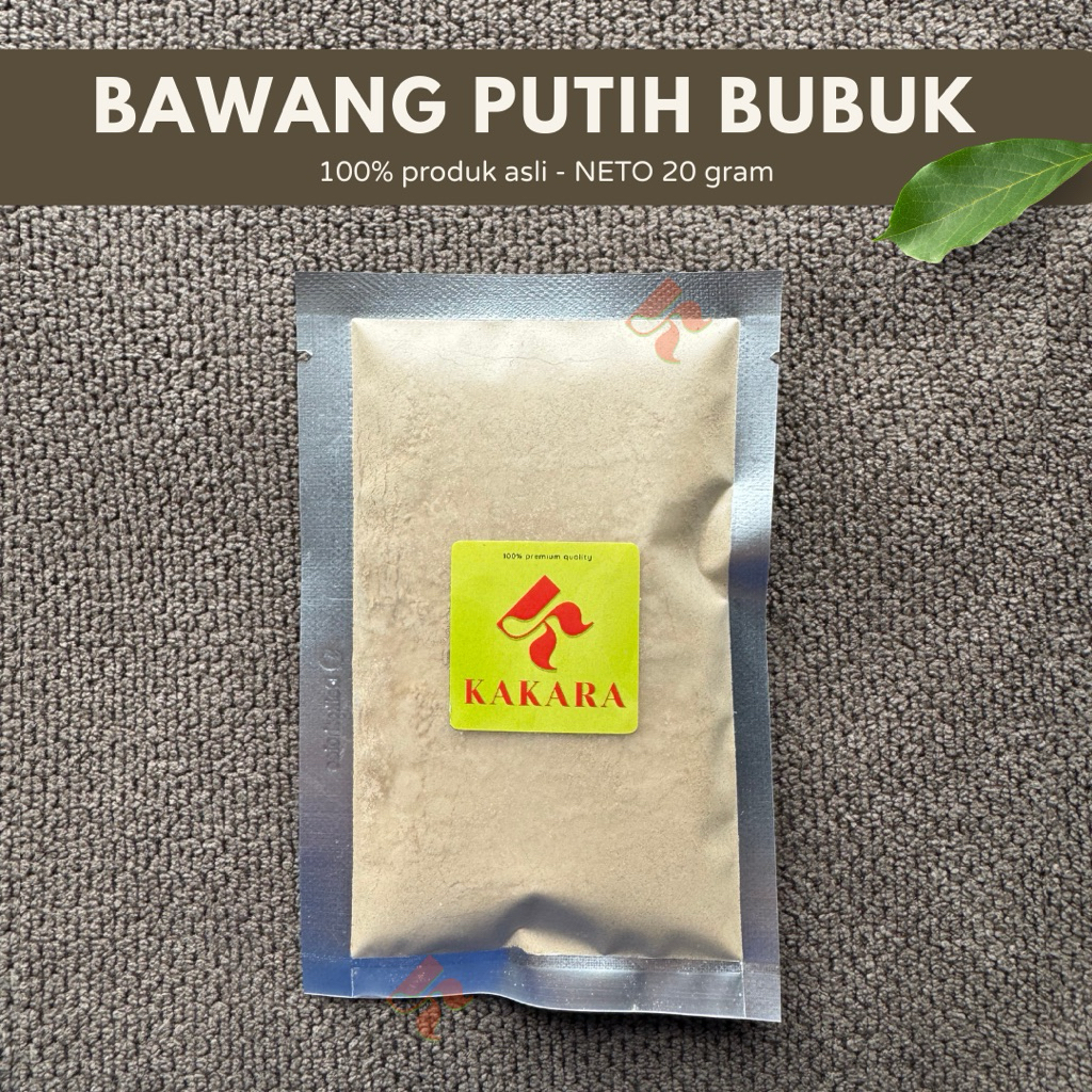 

KAKARA - Bawang Putih Bubuk / Bawang Bubuk / Ground Garlic 20 gram bumbu dapur bumbu masak kemasan kecil kemasan sachet