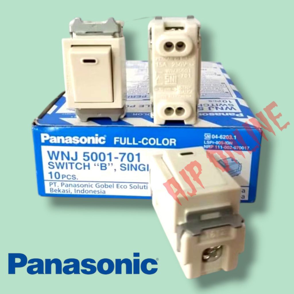Satu Set Saklar Panasonic Type WNJ  Lama Bisa Satuan WNJ5001 WNJ1091
