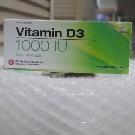 VITAMIN D3 1000 IU PIM BOX 100 TABLET