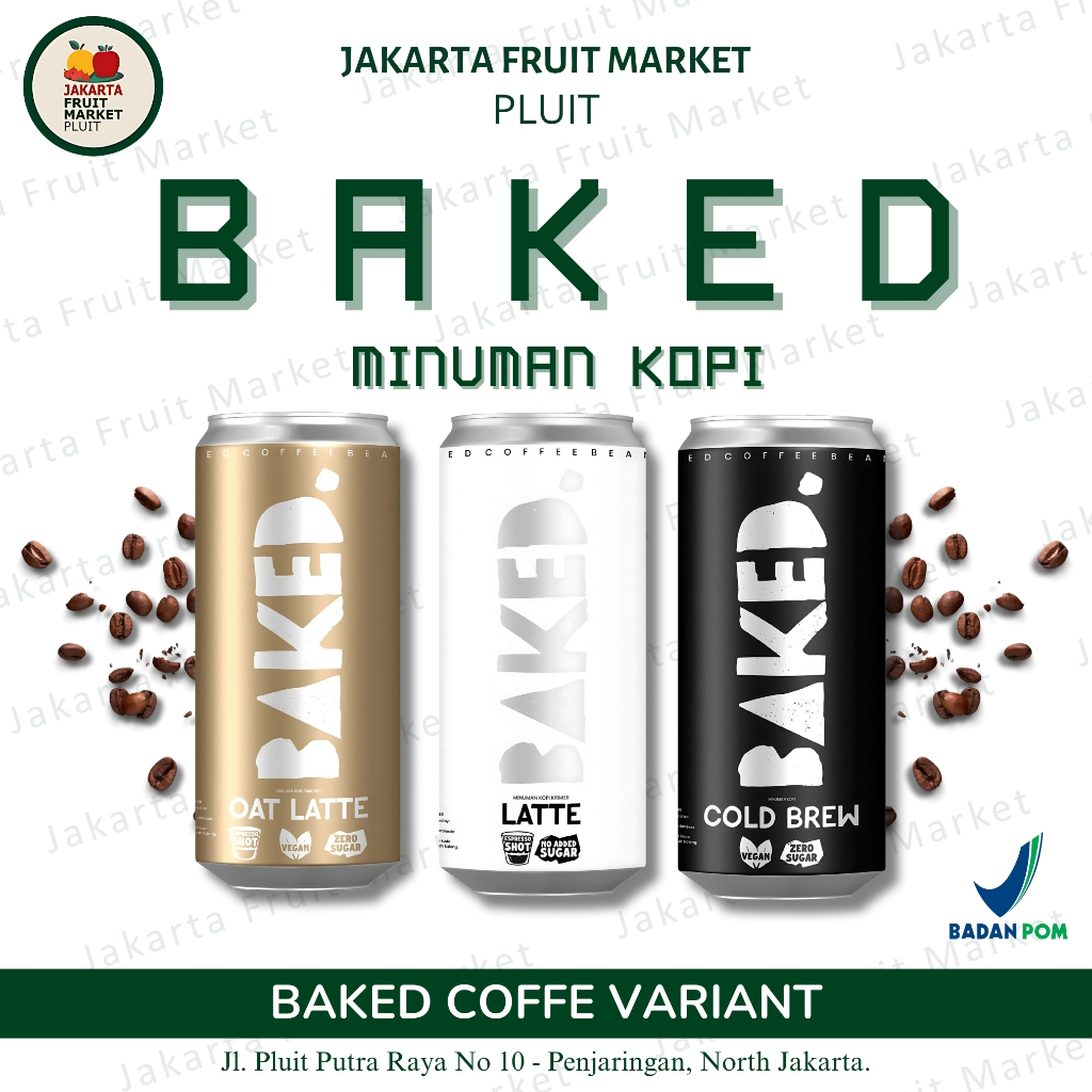 

Baked Minuman Kopi - Oat Latte/Coffe Latte/Coffe Cold Brew dari Jakarta Fruit Market