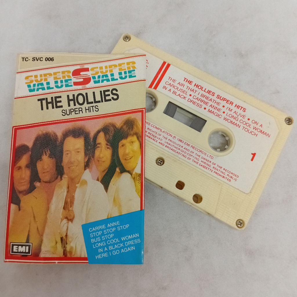 Kaset Pita The Hollies Super Hits
