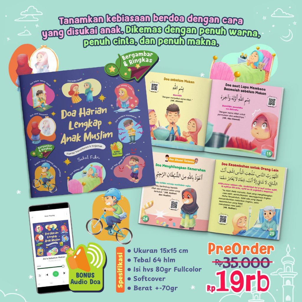 Buku anak doa harian lengkap anak muslim